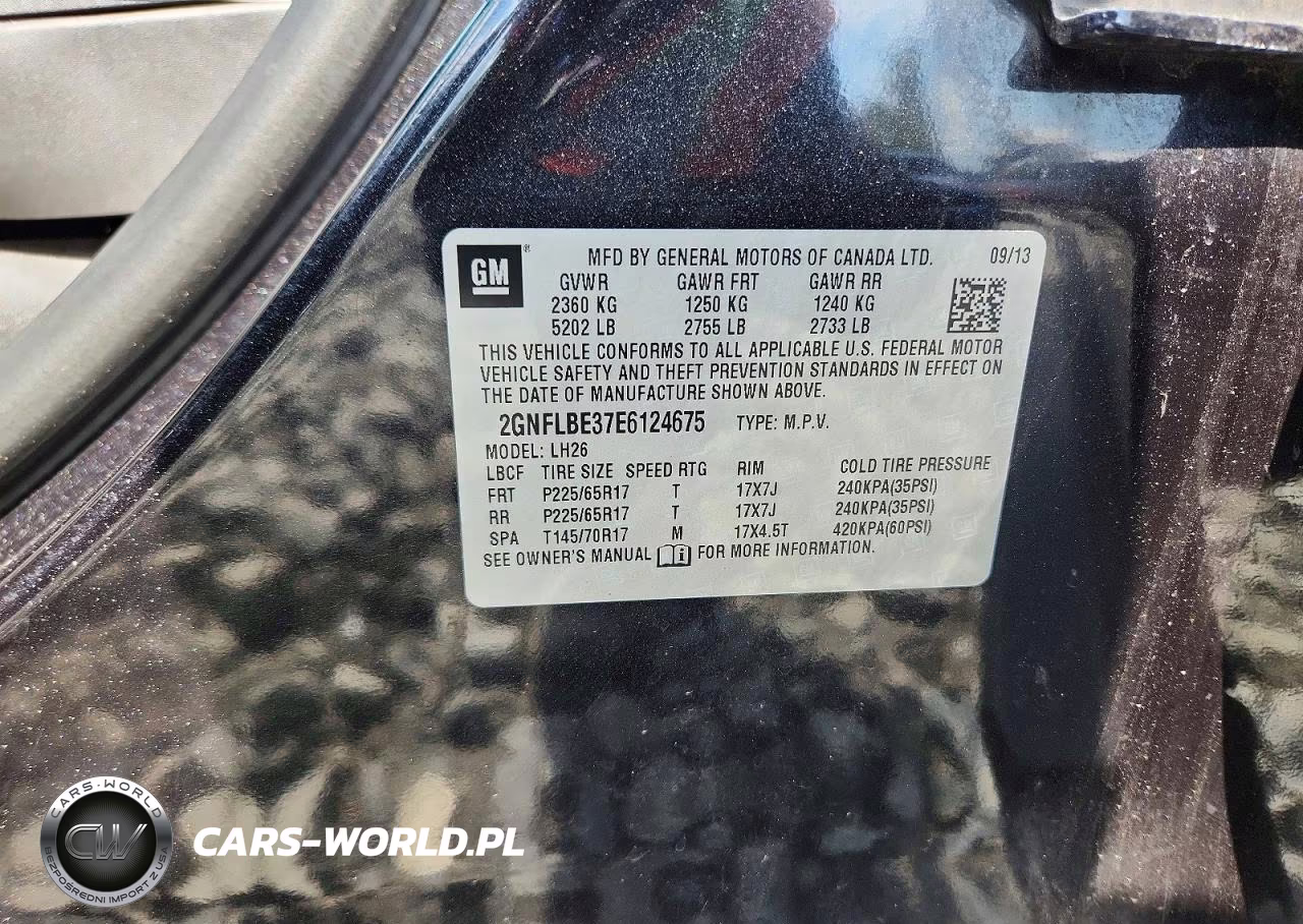 2014 Chevrolet Equinox Lt VIN:2GNFLBE37E6124675 - 12