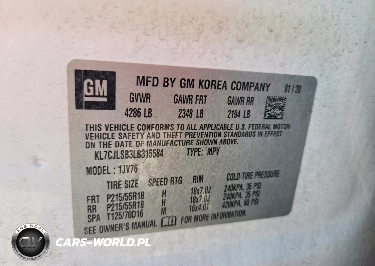 2020 Chevrolet Trax 1Lt VIN:KL7CJLSB3LB315584 - 13