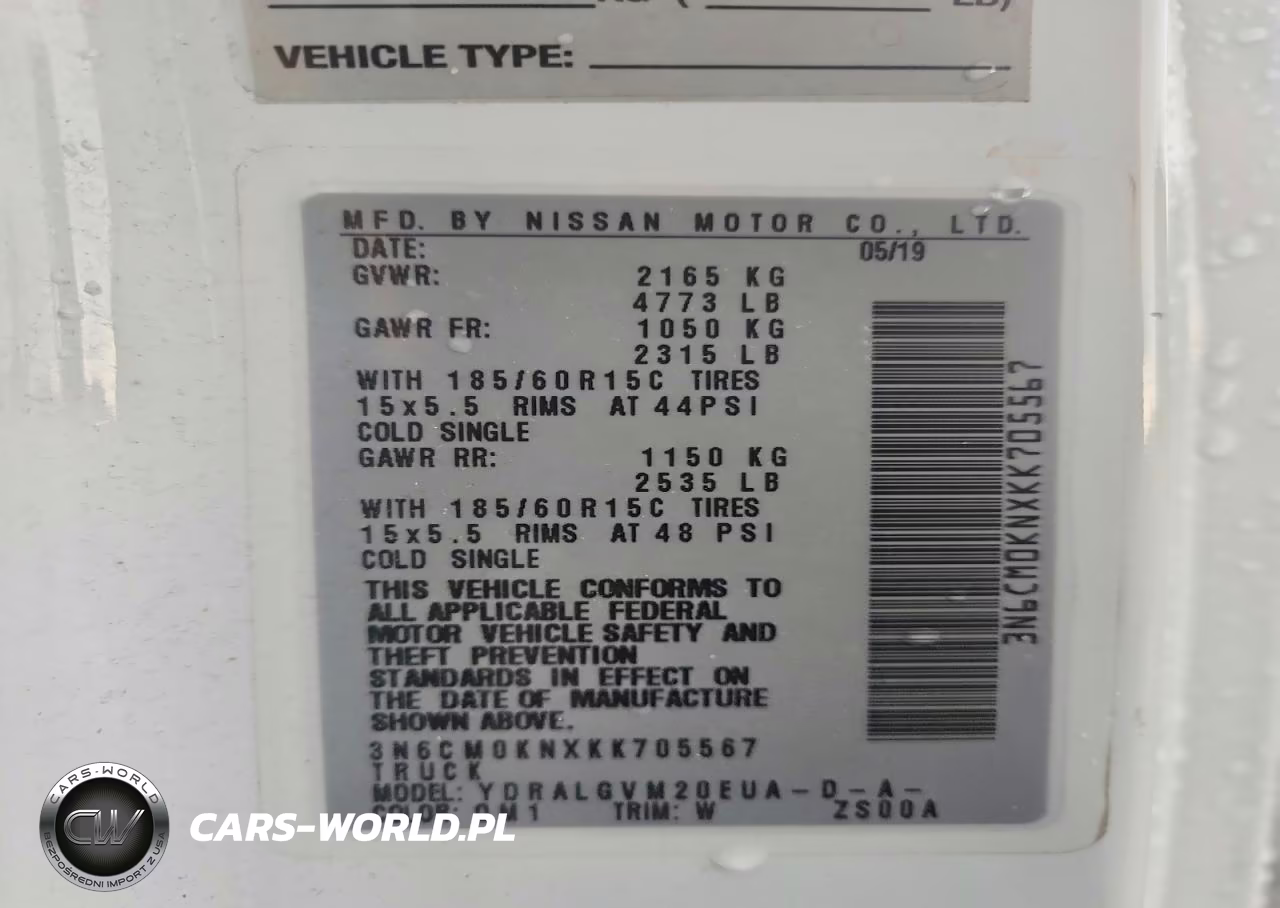 2019 Nissan Nv200 Sv VIN:3N6CM0KNXKK705567 - 14