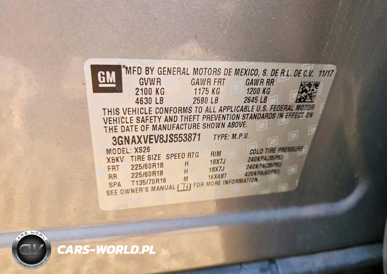 2018 Chevrolet Equinox Premier VIN:3GNAXVEV8JS553871 - 13