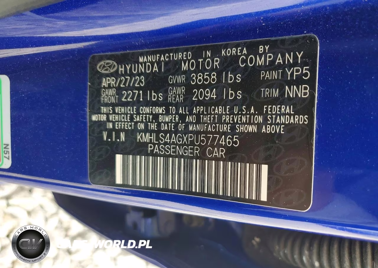 2023 Hyundai Elantra Sel VIN:KMHLS4AGXPU577465 - 12