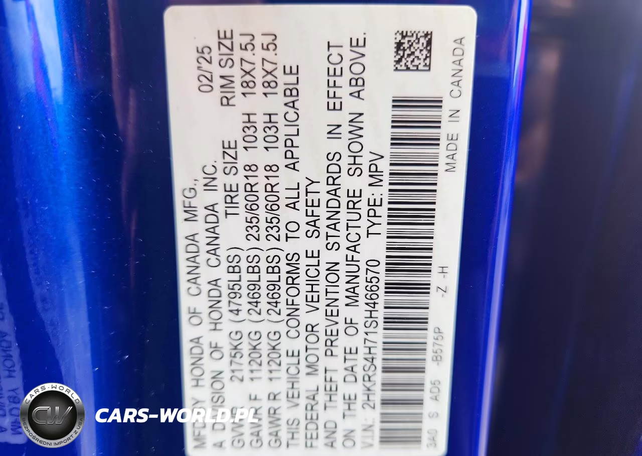 2025 Honda Cr-V Exl VIN:2HKRS4H71SH466570 - 14