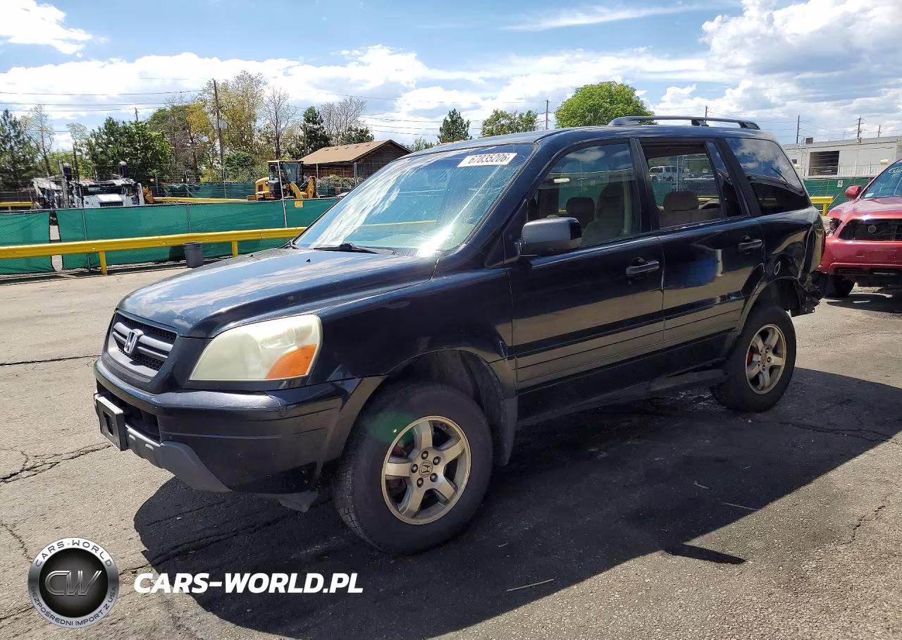2005 Honda Pilot Ex VIN:2HKYF18455H553008 - 1