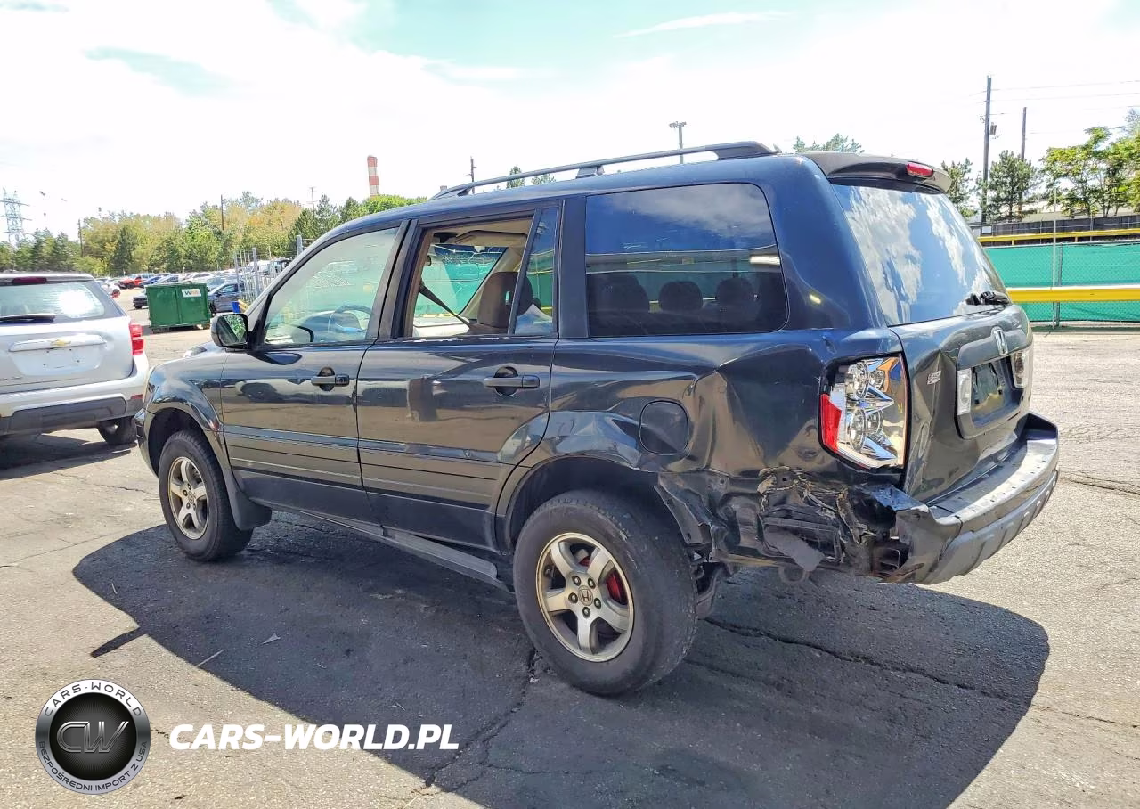 2005 Honda Pilot Ex VIN:2HKYF18455H553008 - 2