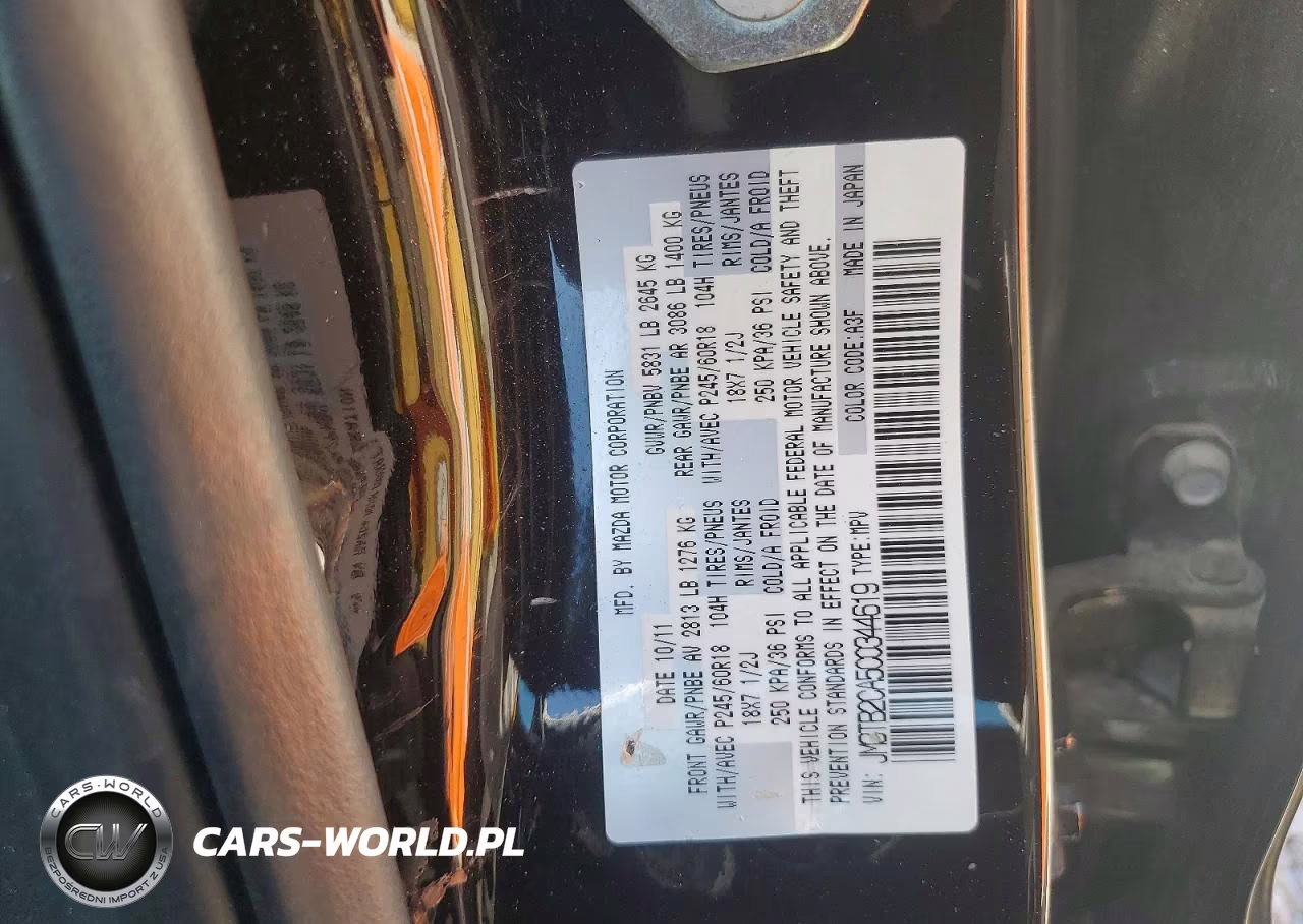 2012 Mazda Cx-9 VIN:JM3TB2CA5C0344619 - 13