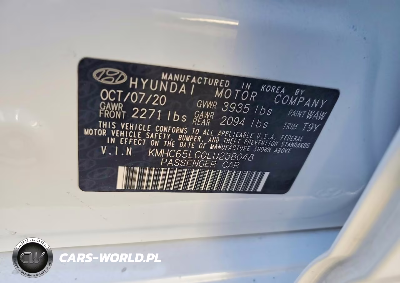 2020 Hyundai Ioniq Blue VIN:KMHC65LC0LU238048 - 13