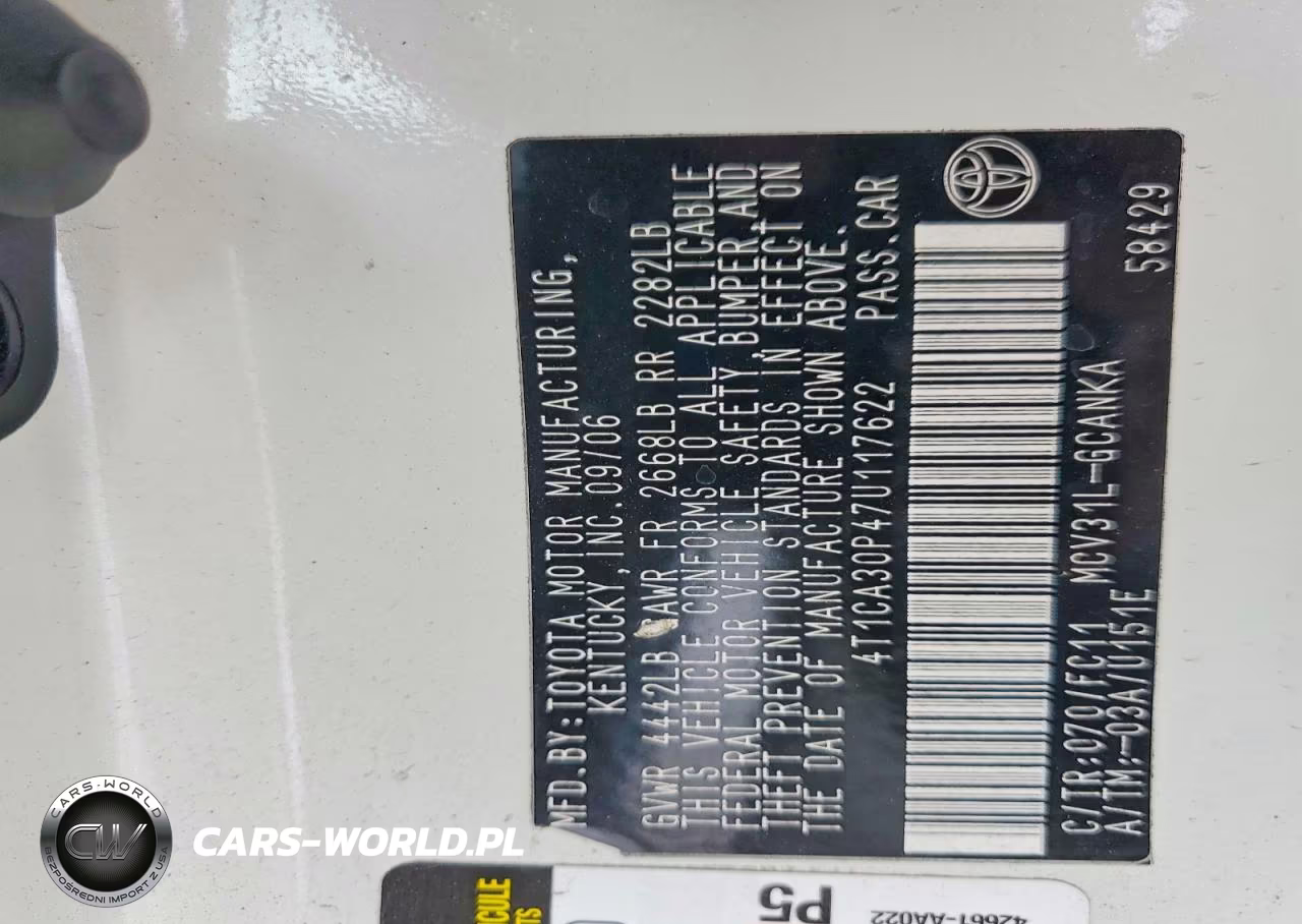2007 Toyota Camry Solara Sport V6 VIN:4T1CA30P47U117622 - 13
