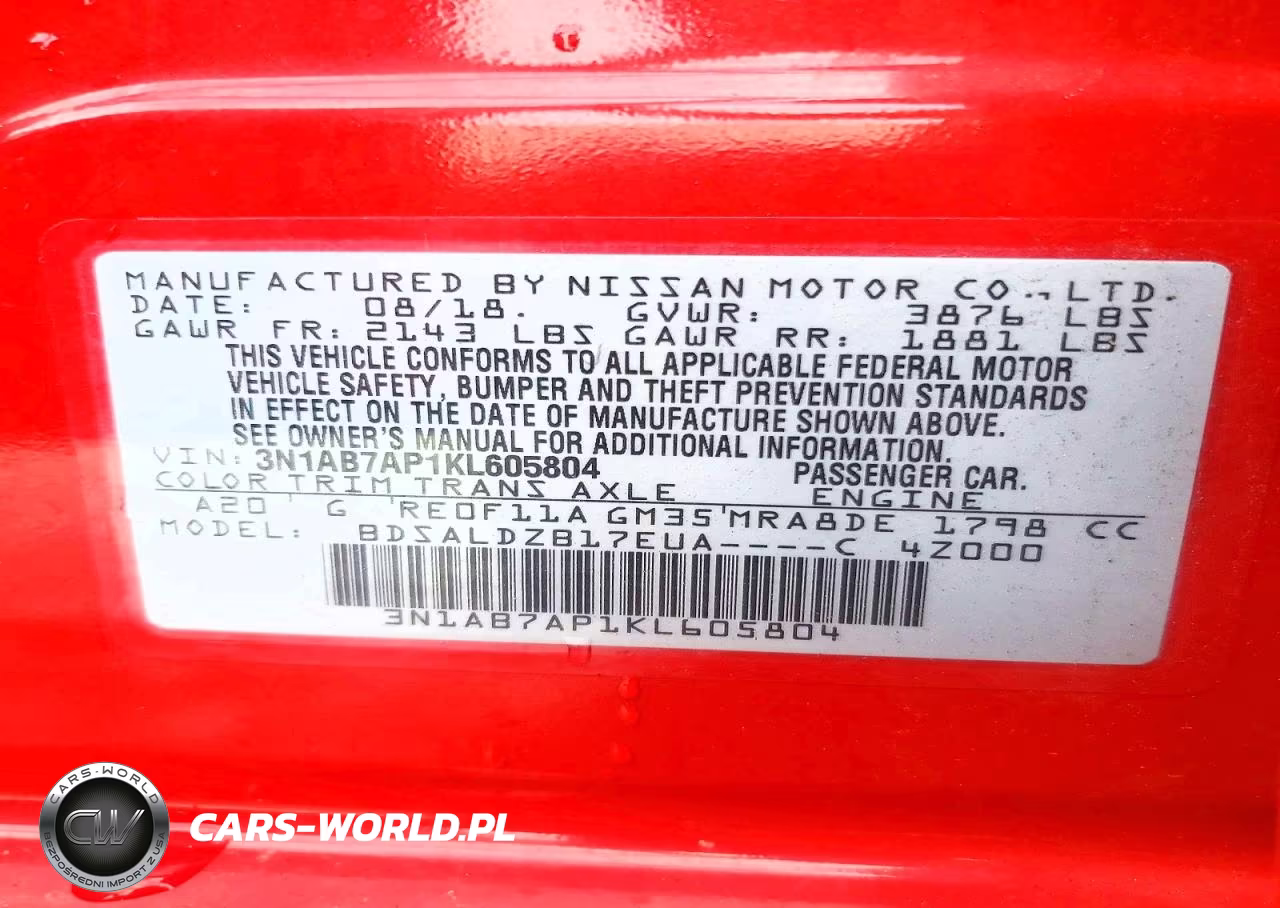2019 Nissan Sentra S VIN:3N1AB7AP1KL605804 - 12