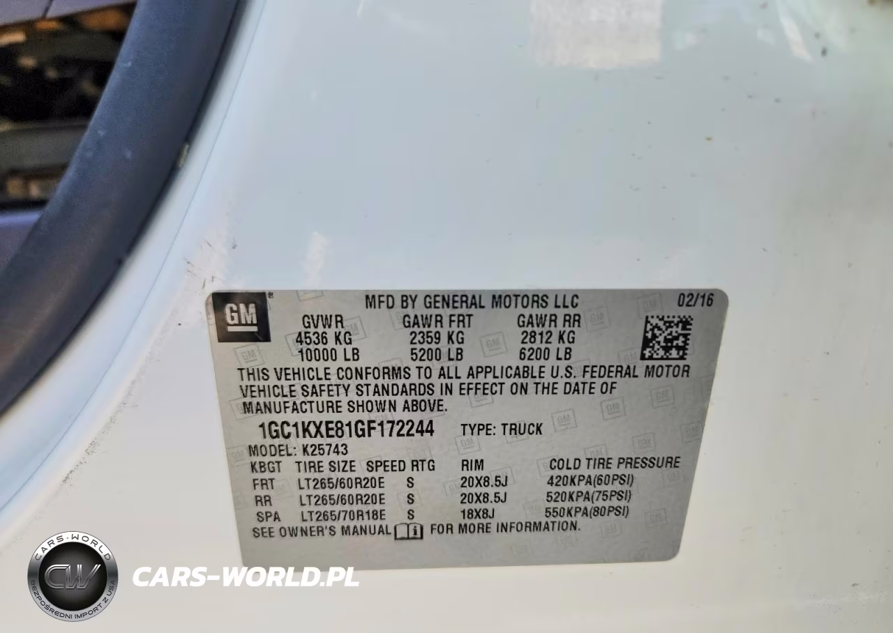 2016 Chevrolet Silverado K2500 High Country VIN:1GC1KXE81GF172244 - 13