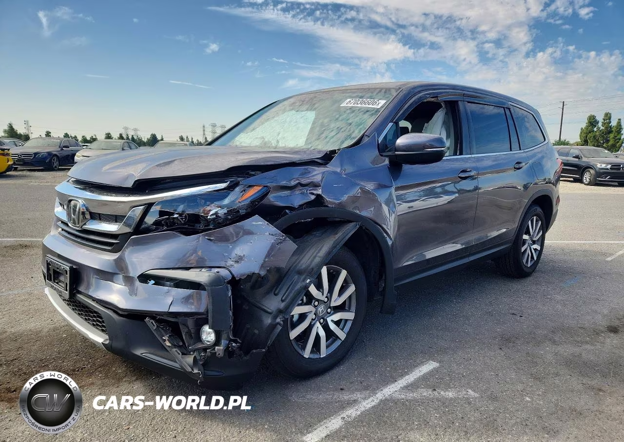 2020 Honda Pilot Ex VIN:5FNYF5H37LB026646 - 1
