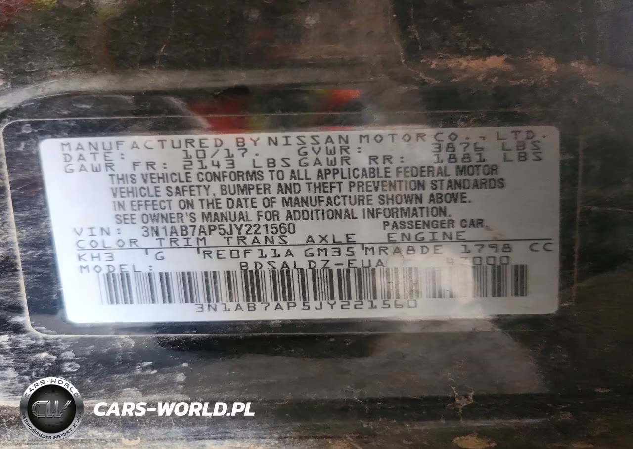2018 Nissan Sentra Sv VIN:3N1AB7AP5JY221560 - 12