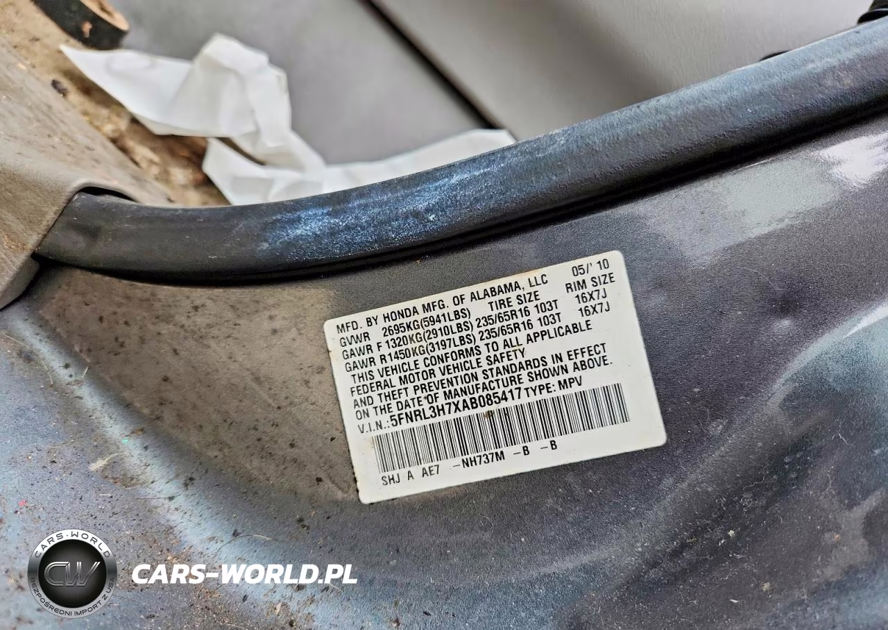 2010 Honda Odyssey Exl VIN:5FNRL3H7XAB085417 - 13