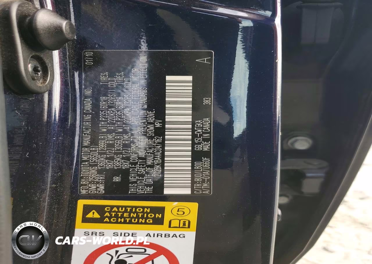 2010 Lexus Rx 350 VIN:2T2BK1BA4AC047162 - 14