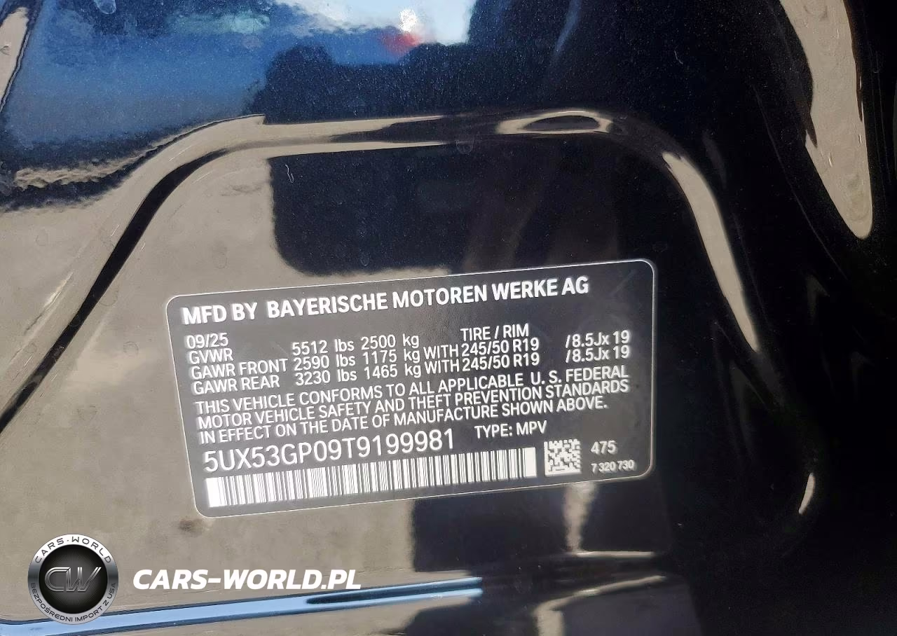 2026 BMW X3 30 xDrive VIN:5UX53GP09T9199981 - 14