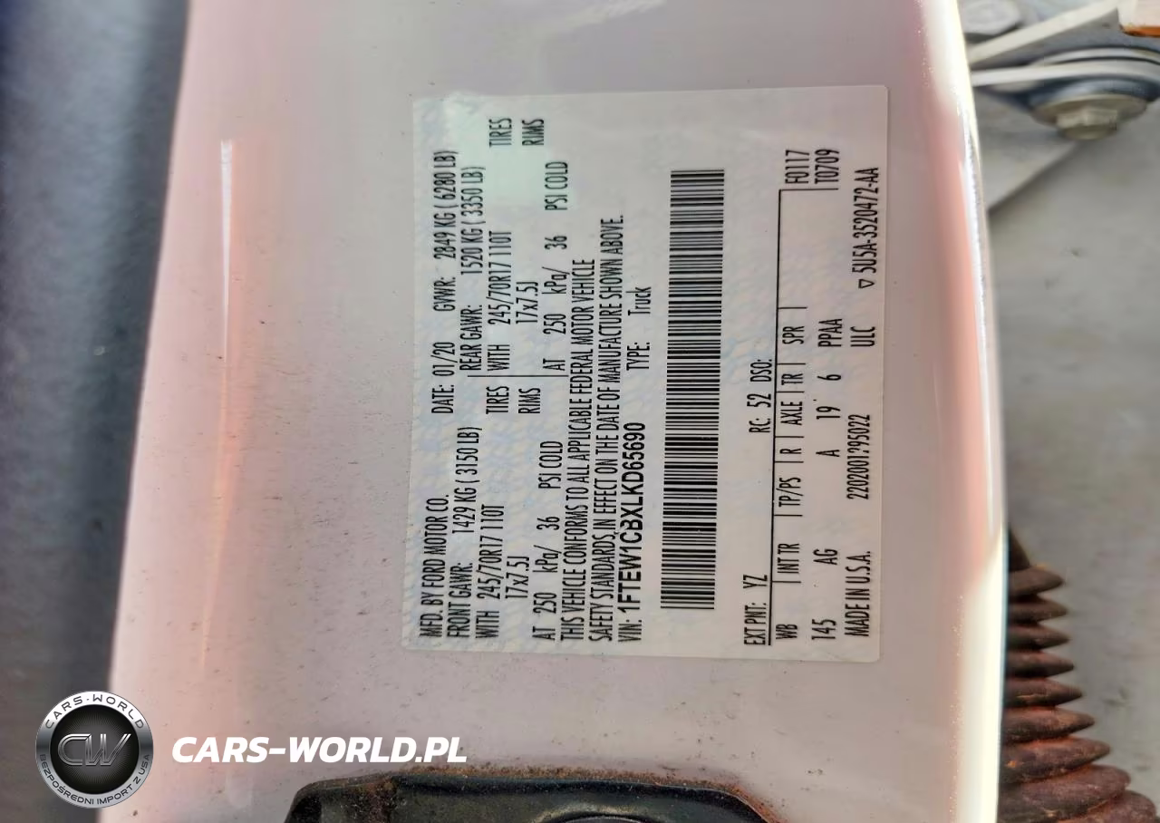 2020 Ford F150 Supercrew VIN:1FTEW1CBXLKD65690 - 12