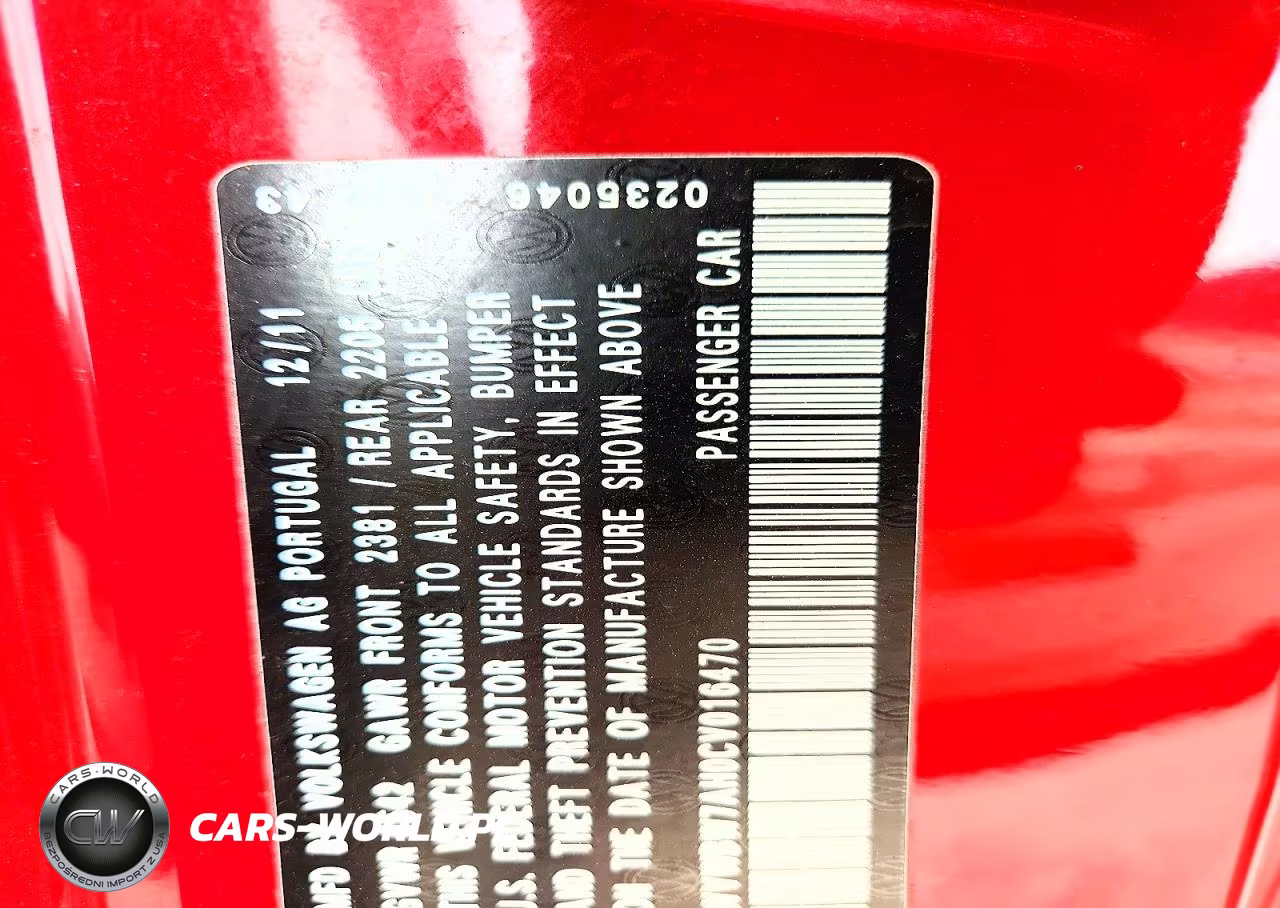 2012 Volkswagen Eos Komfort VIN:WVWBW7AH0CV016470 - 12