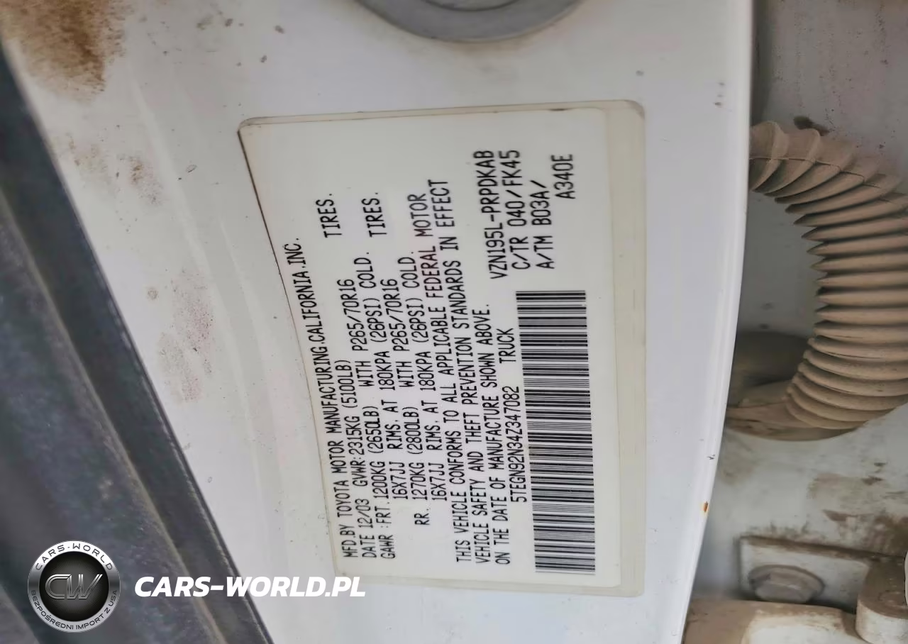 2004 Toyota Tacoma Prerunner V6 VIN:5TEGN92N34Z347082 - 12