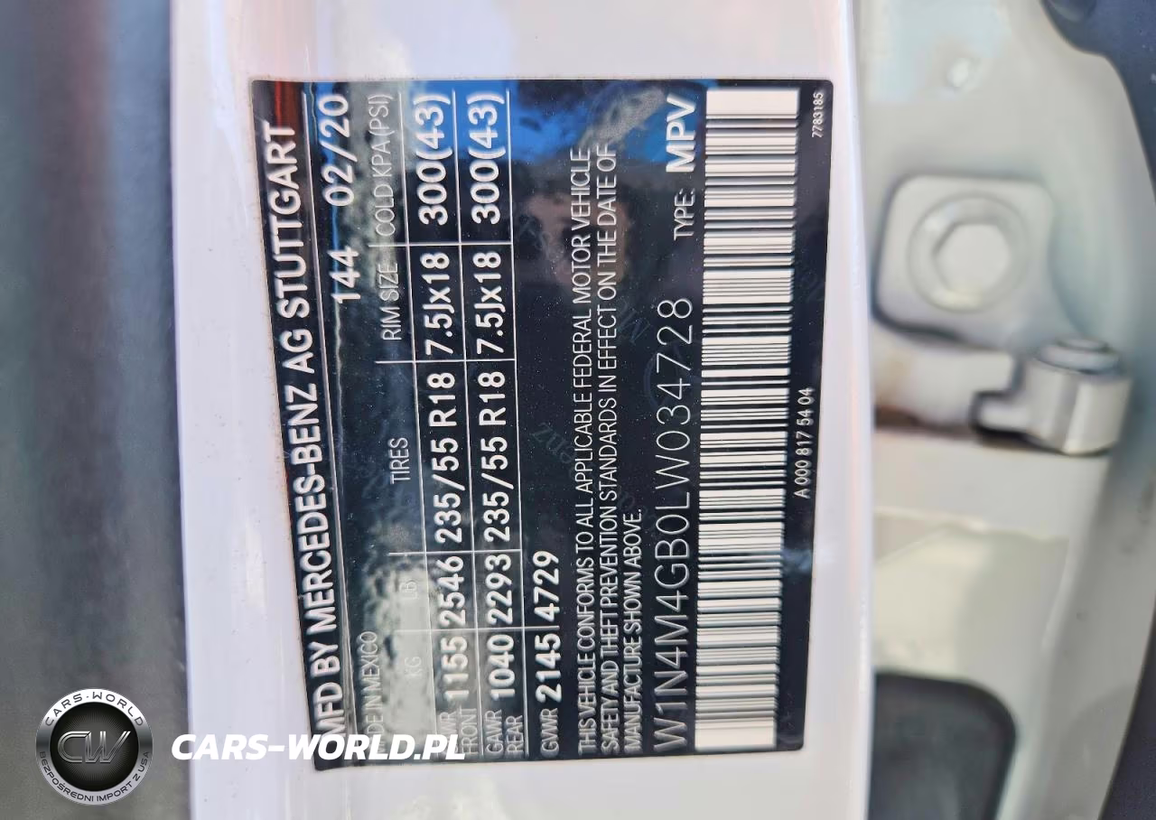 2020 Mercedes-Benz Glb 250 VIN:W1N4M4GB0LW034728 - 14