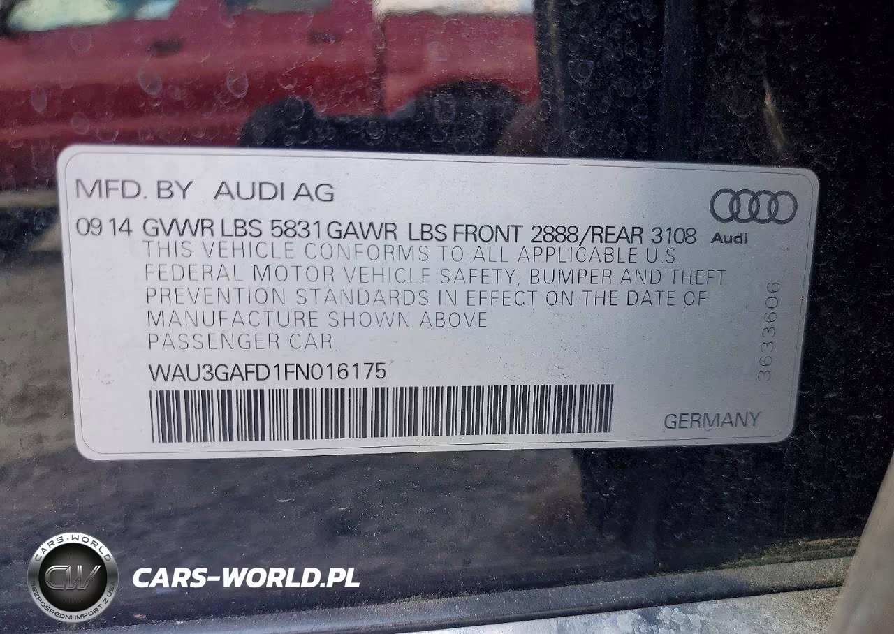 2015 Audi A8 L Quattro VIN:WAU3GAFD1FN016175 - 12