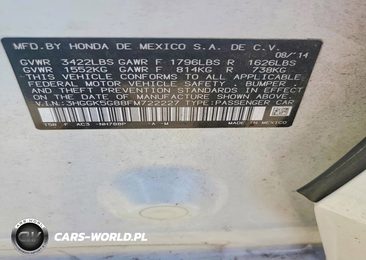 2015 Honda Fit Ex VIN:3HGGK5G88FM722227 - 13