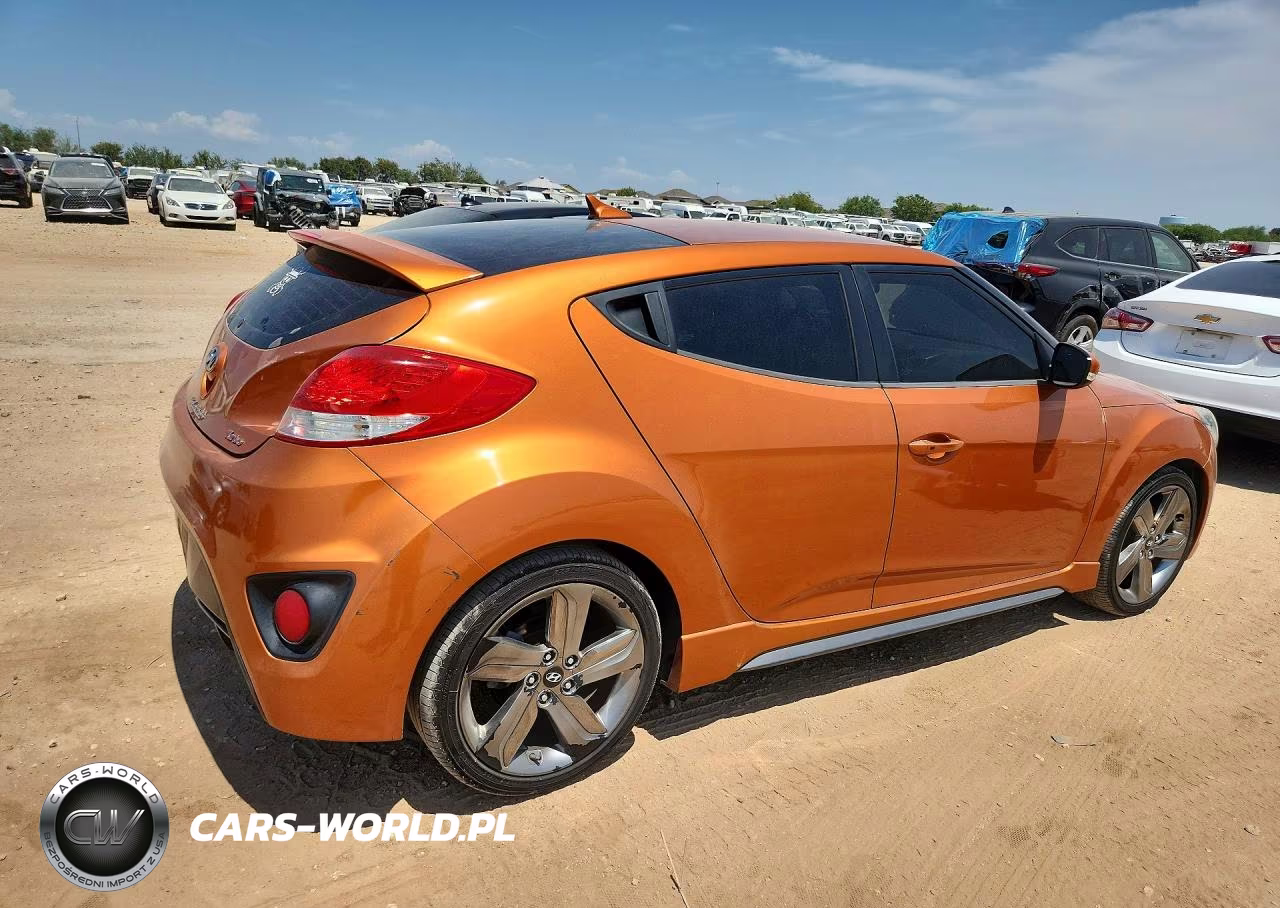 2014 Hyundai Veloster Turbo VIN:KMHTC6AE9EU209976 - 3