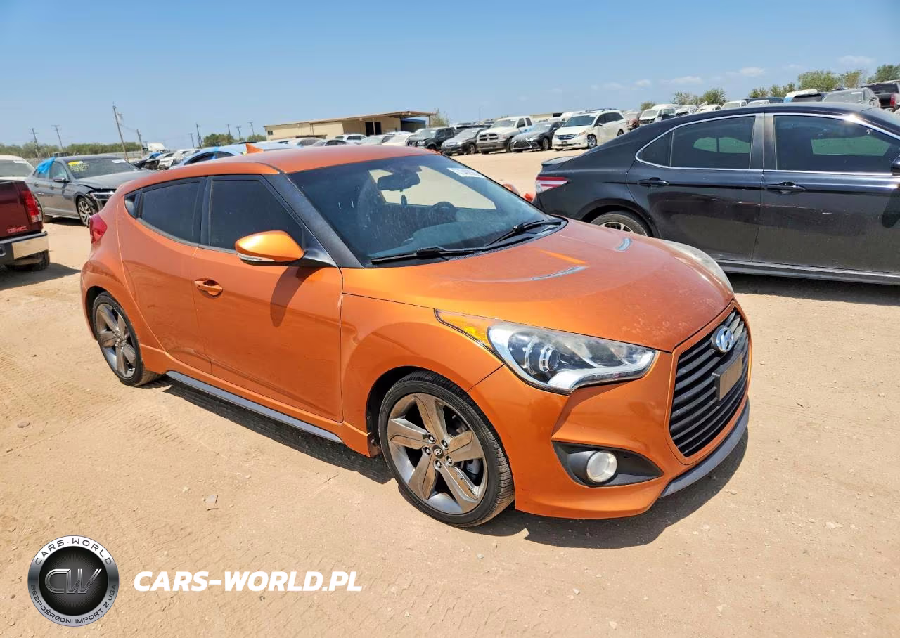 2014 Hyundai Veloster Turbo VIN:KMHTC6AE9EU209976 - 4