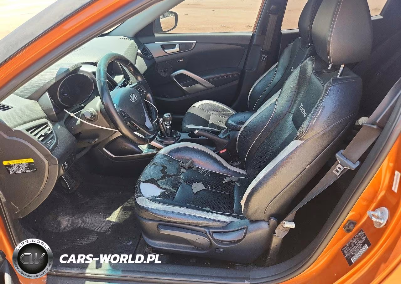 2014 Hyundai Veloster Turbo VIN:KMHTC6AE9EU209976 - 7