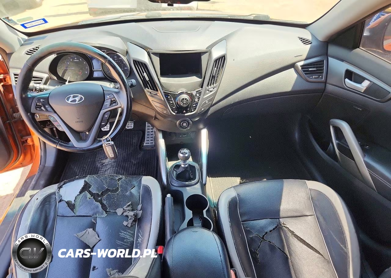 2014 Hyundai Veloster Turbo VIN:KMHTC6AE9EU209976 - 8