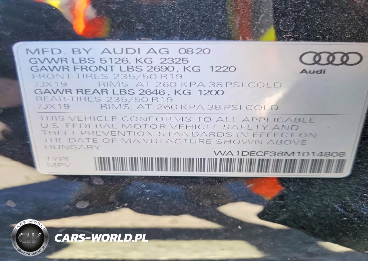 2021 Audi Q3 Premium S Line 45 VIN:WA1DECF36M1014808 - 14