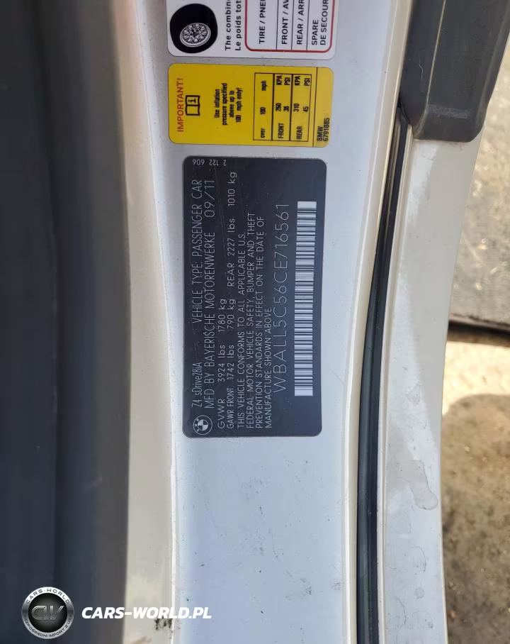 2012 BMW Z4 VIN:WBALL5C56CE716561 - 12