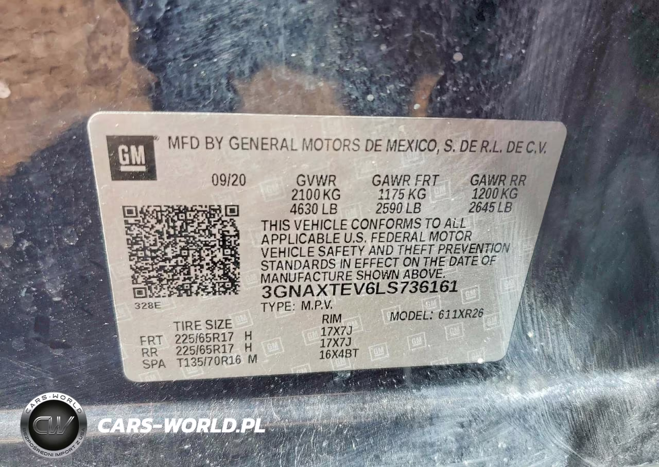 2020 Chevrolet Equinox Lt VIN:3GNAXTEV6LS736161 - 13