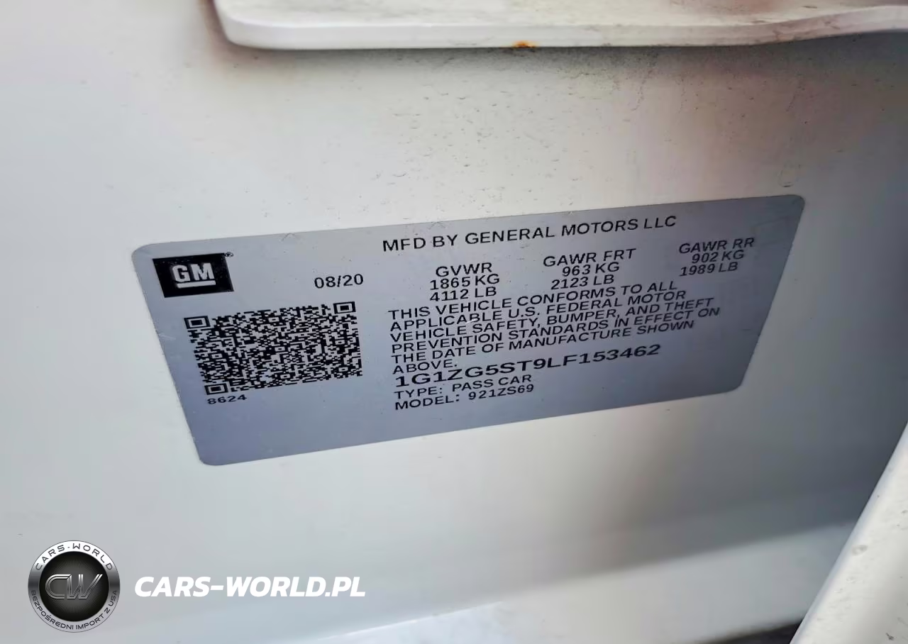 2020 Chevrolet Malibu Rs VIN:1G1ZG5ST9LF153462 - 12