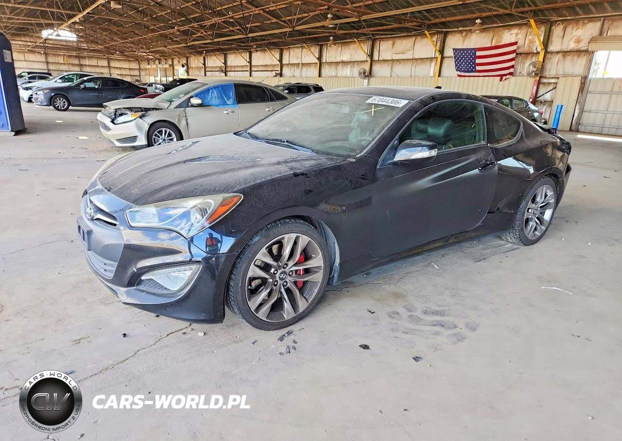 2013 Hyundai Genesis Coupe 3.8 Track VIN:KMHHU6KJ8DU103290 - 1