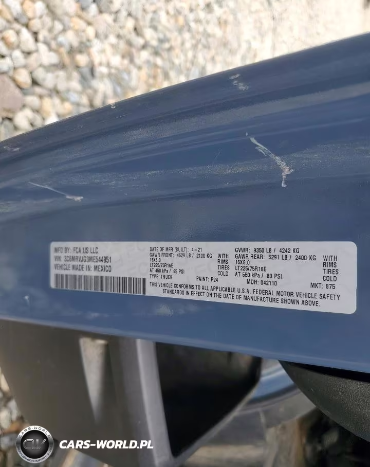 2021 Ram Promaster 3500 Delivery Van VIN:3C6MRVJG3ME544951 - 13