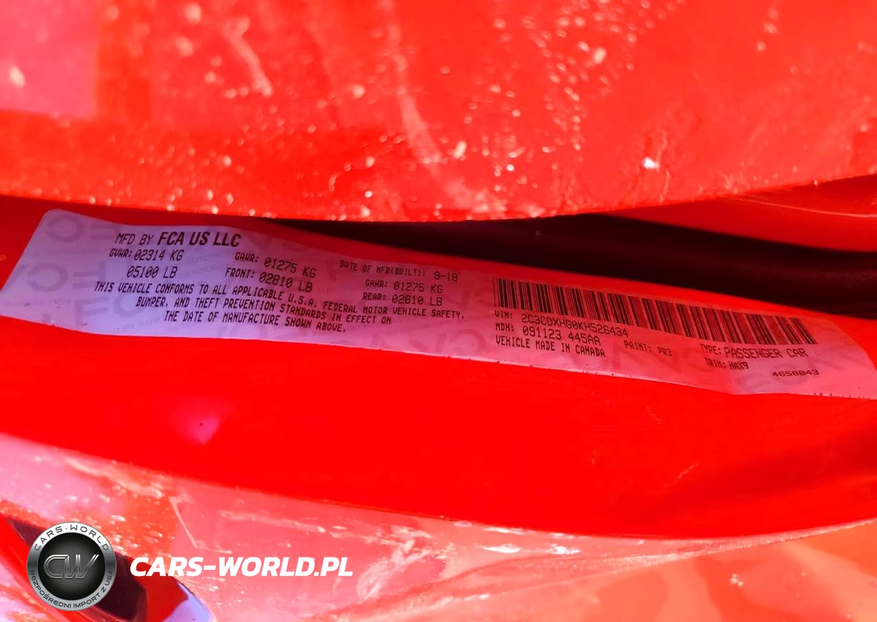2019 Dodge Charger Gt VIN:2C3CDXHG0KH526434 - 12