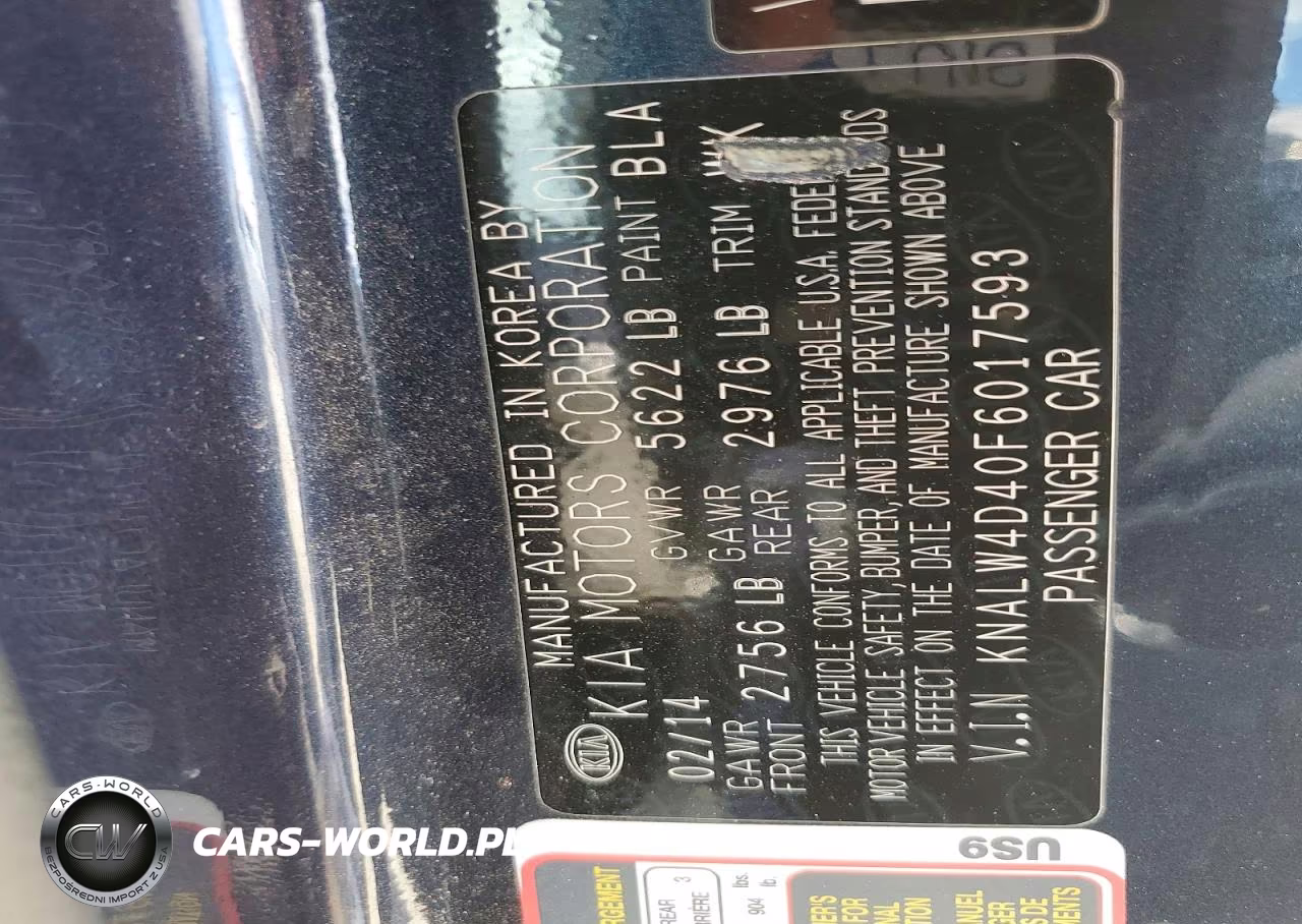 2015 Kia K900 Luxury VIN:KNALW4D40F6017593 - 12