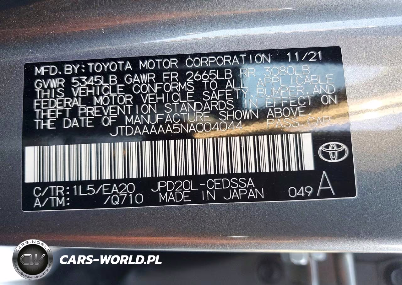 2022 Toyota Mirai Xle VIN:JTDAAAAA5NA004044 - 12