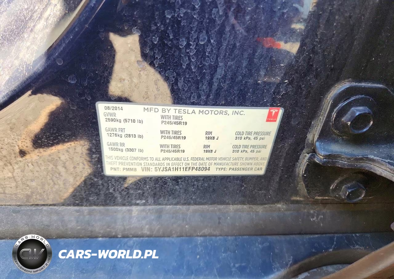 2014 Tesla Model S VIN:5YJSA1H11EFP48094 - 13