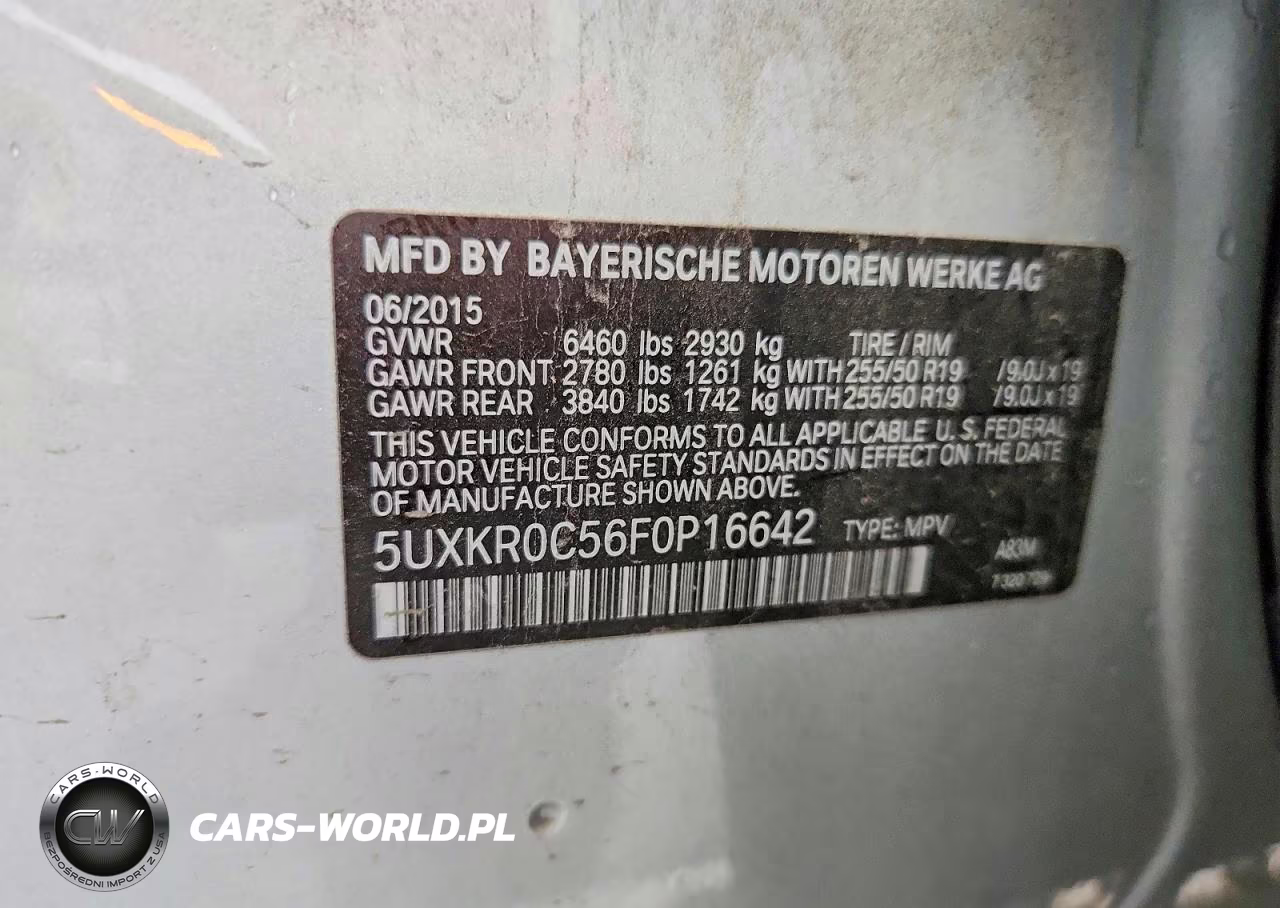 2015 BMW X5 xDrive35I VIN:5UXKR0C56F0P16642 - 13