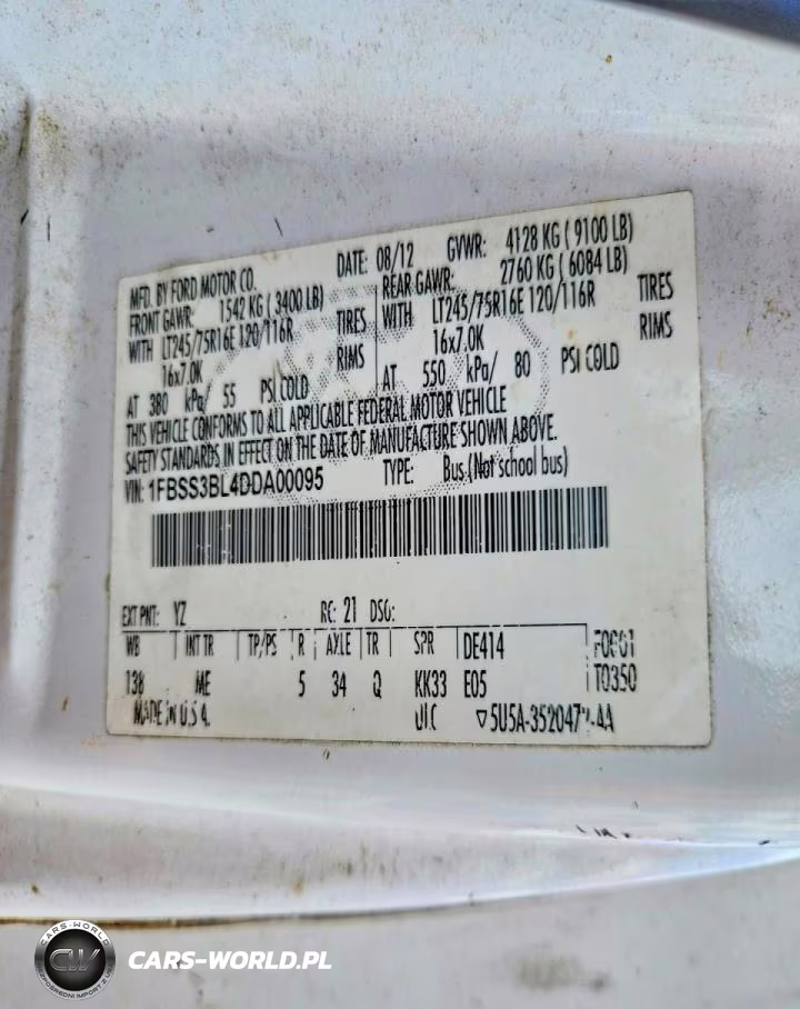 2013 Ford Econoline E350 Super Duty Wagon VIN:1FBSS3BL4DDA00095 - 13