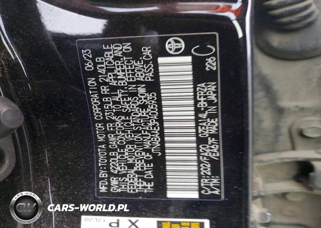 2023 Toyota Gr Corolla Core VIN:JTNABAAE3PA005935 - 13