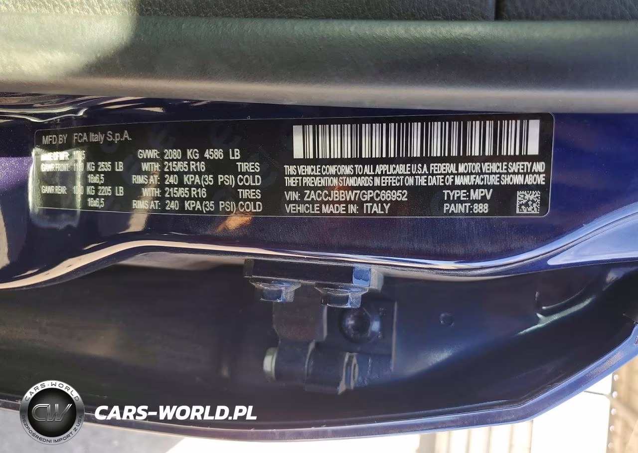 2016 Jeep Renegade Latitude VIN:ZACCJBBW7GPC66952 - 13