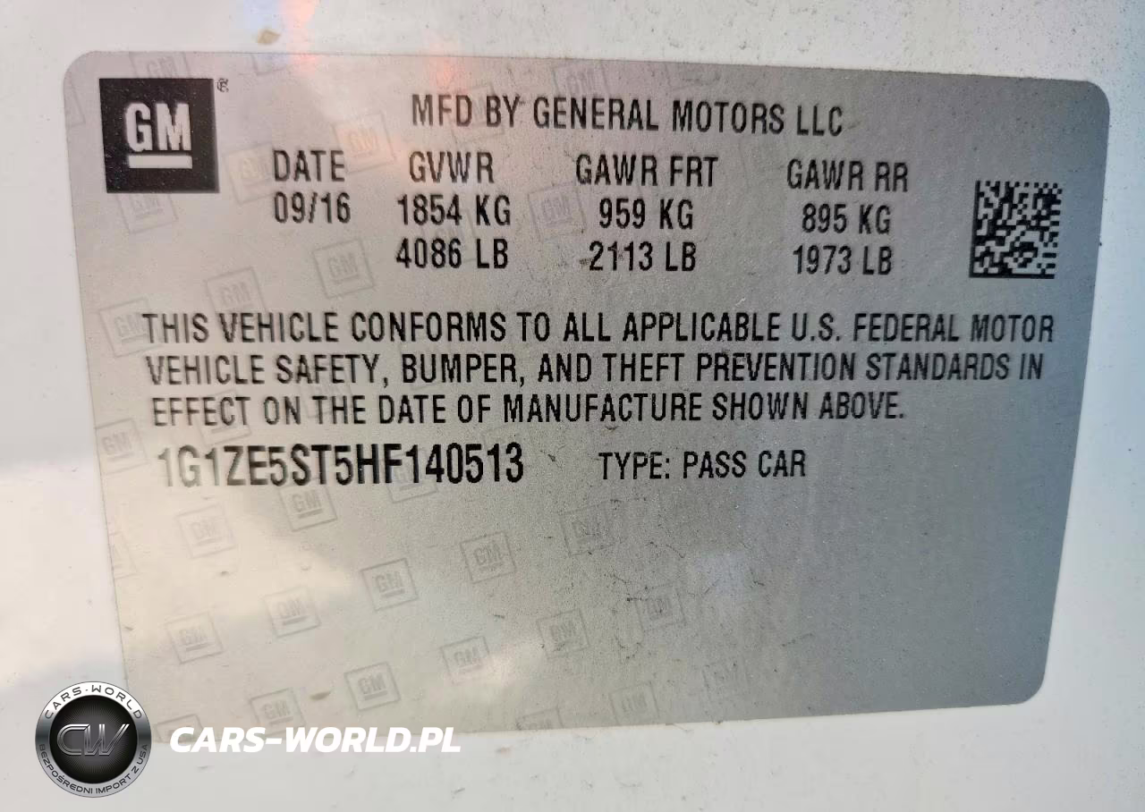 2017 Chevrolet Malibu Lt VIN:1G1ZE5ST5HF140513 - 12