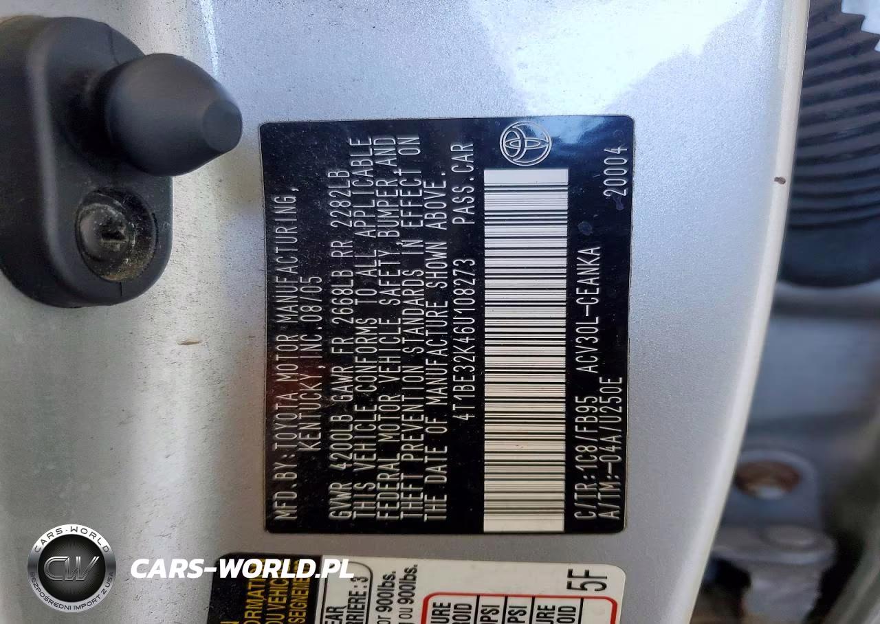 2006 Toyota Camry Le VIN:4T1BE32K46U108273 - 12