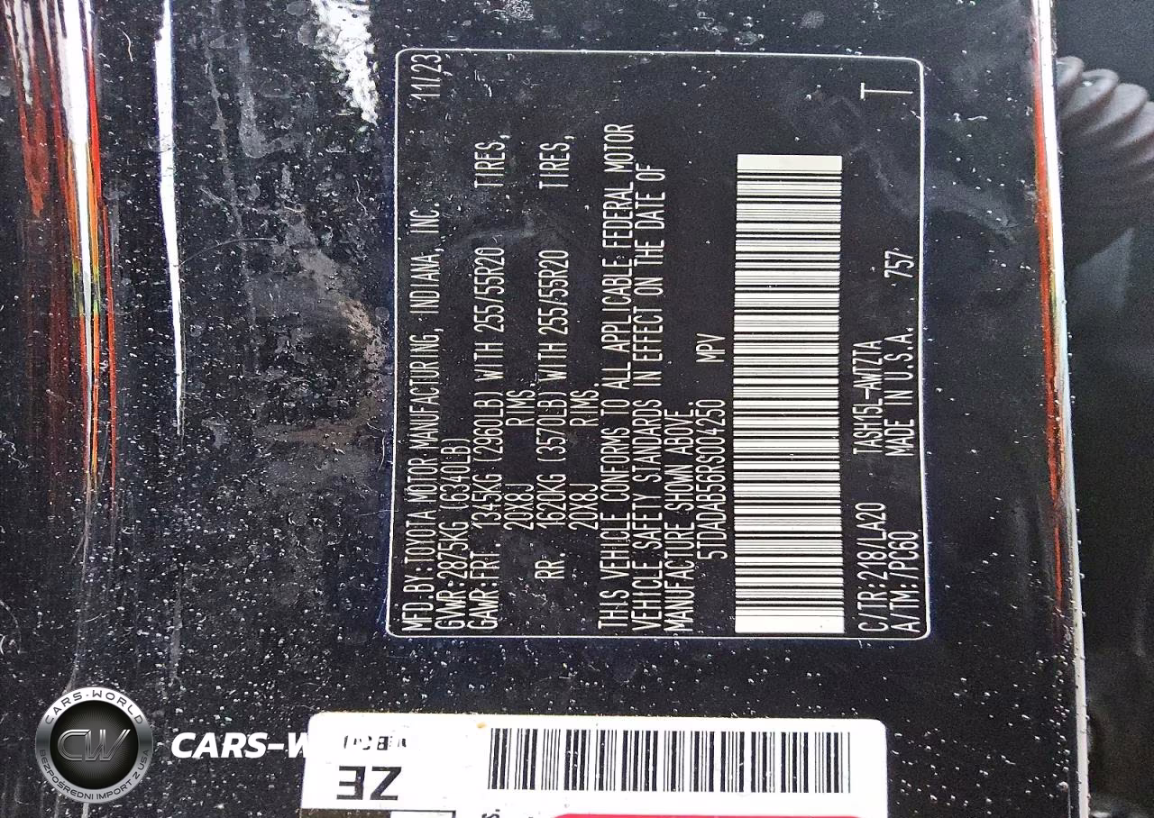 2024 Toyota Grand Highlander Hybrid Max Platinum VIN:5TDADAB56RS004250 - 13