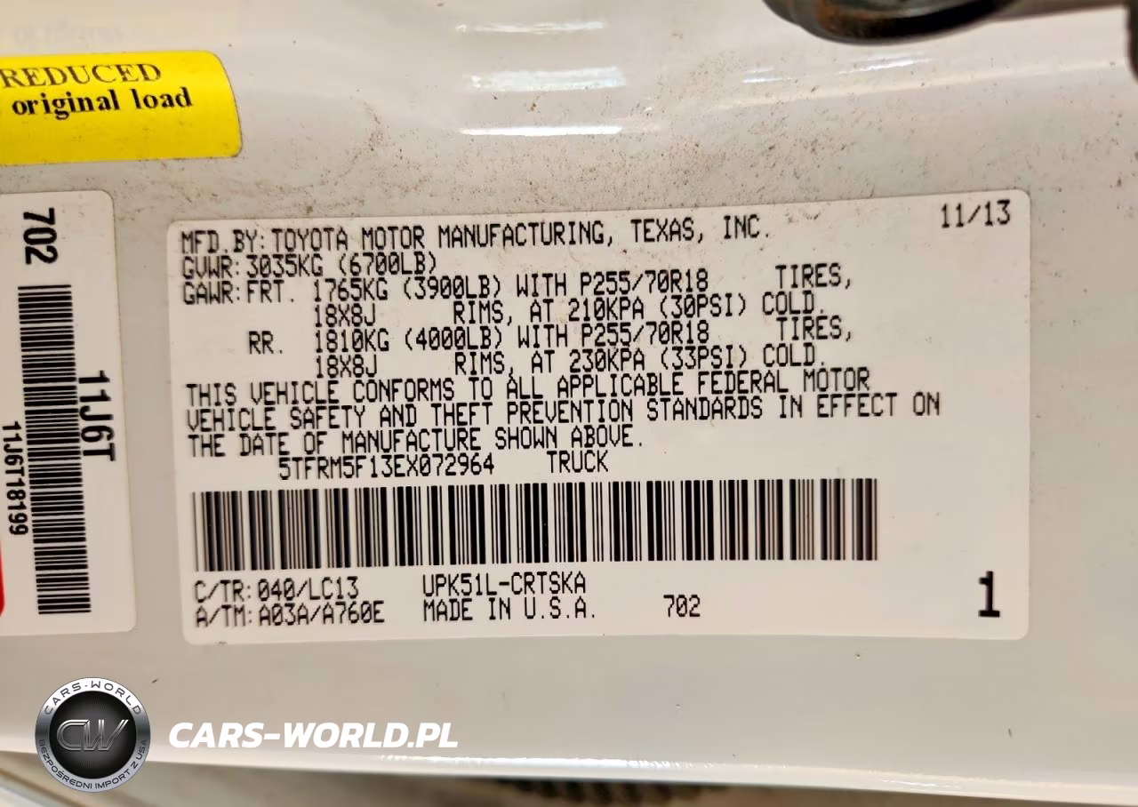 2014 Toyota Tundra Sr VIN:5TFRM5F13EX072964 - 12