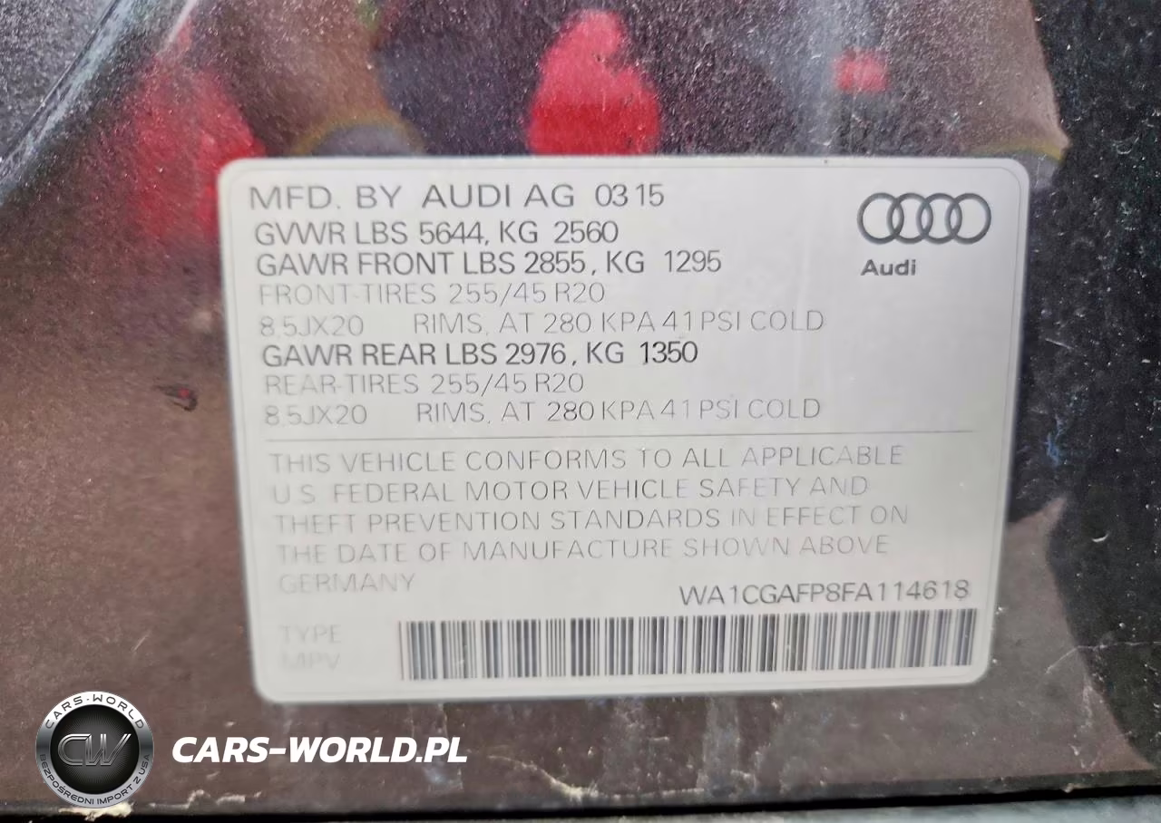 2015 Audi Sq5 Premium Plus VIN:WA1CGAFP8FA114618 - 13