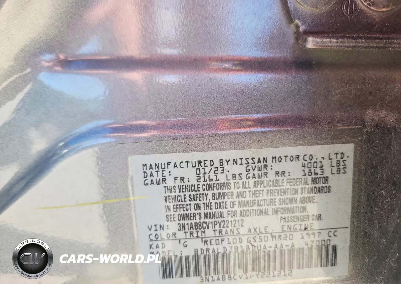 2023 Nissan Sentra Sv VIN:3N1AB8CV1PY221212 - 12