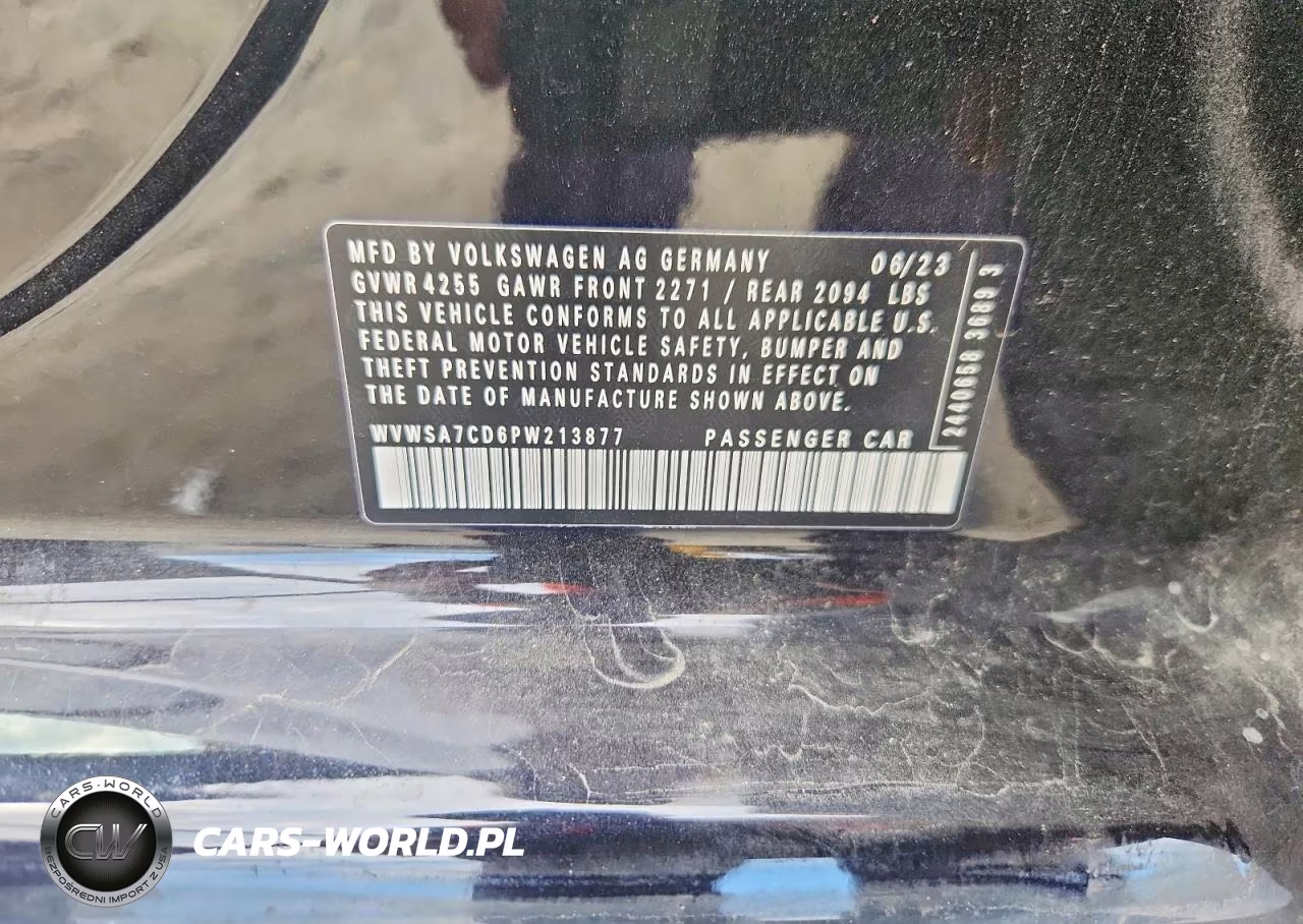 2023 Volkswagen Gti Se VIN:WVWSA7CD6PW213877 - 12