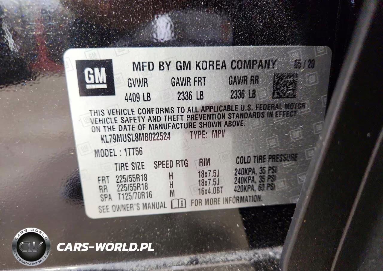 2021 Chevrolet Trailblazer Rs VIN:KL79MUSL8MB022524 - 13